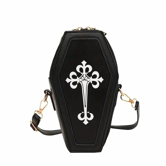 Coffin Crossbody Halloween Handbag - Picture 1 of 3